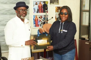 VICTOR BRIGGS MD/CEO of Vicbriggs Nigeria Limited recieves beachharcourt team