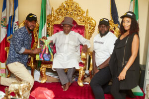 HIS ROYAL MAJESTY, KING AARON MILLER. THE OKAMA OF IKURU Hosts Beach Harcourt Team